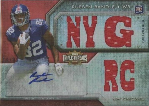 2012 Topps Triple Threads Rueben Randle #118