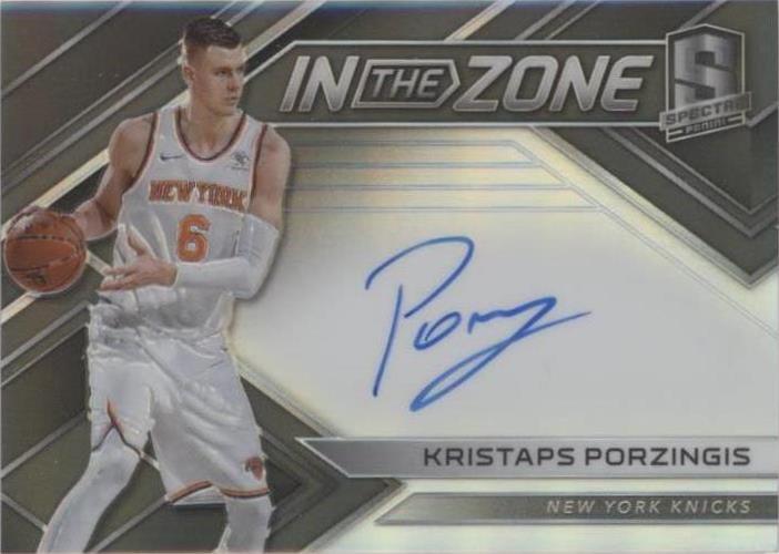 201718 Panini Spectra In the Zone Autographs IZKPZ Kristaps