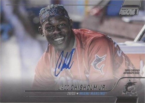 ⭐︎JASS⭐︎ Jazz Chisholm Jr. 2022 Topps Chrome Black Super Futures Auto