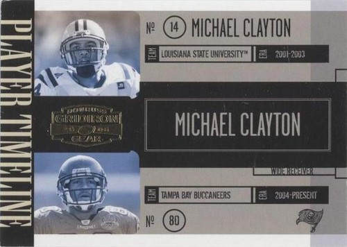 2006 Donruss Gridiron Gear Michael Clayton #PT-38