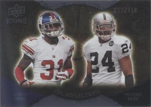 2009 Upper Deck Icons Aaron Ross Michael Huff #RF-RH