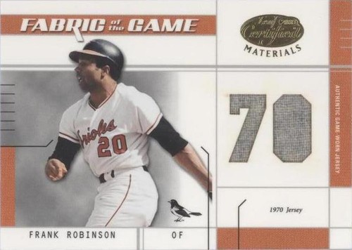 2003 Leaf Certified Materials - Frank Robinson #FG-66