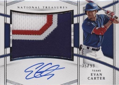 2023 Panini National Treasures - Evan Carter #158