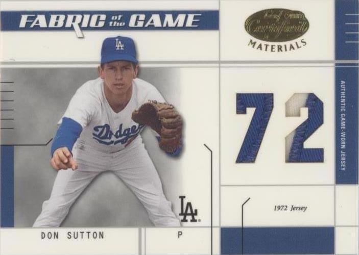 Materiales certificados Leaf 2003 - Don Sutton #FG-69