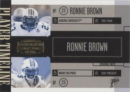 2006 Donruss Gridiron Gear Ronnie Brown #PT-2