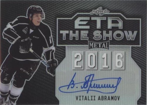 2015-16 Leaf Metal - Vitalii Abramov #TS-VA1