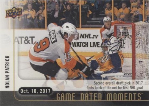 2017-18 Upper Deck Game Dated Moments - Nolan Patrick #5