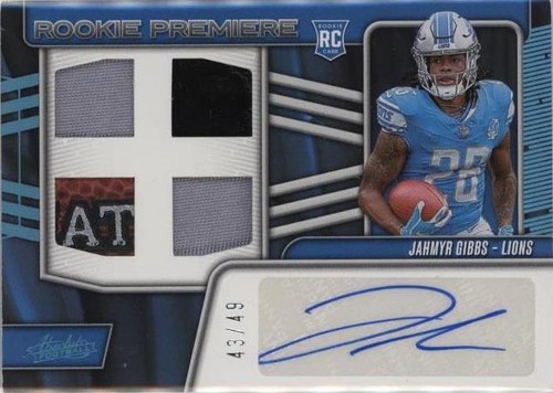 2023 Absolute Football By Storm Jahmyr Gibbs 32/100 | eBay
