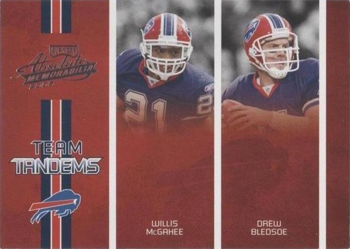 2005 Playoff Absolute Memorabilia Drew Bledsoe Willis McGahee #TT-4