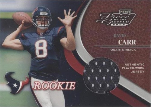 2002 Playoff Piece of the Game David Carr #101