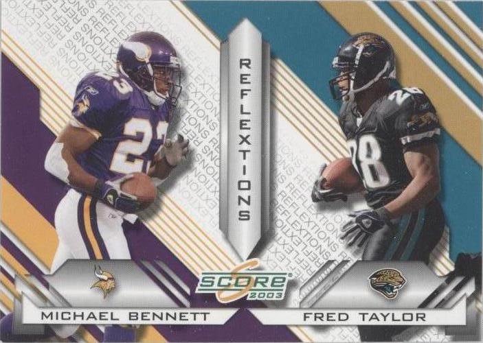 2003 Score Fred Taylor Michael Bennett #R-8