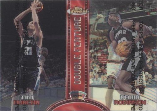 1999-00 Topps Finest - David Robinson/Tim Duncan #DF9