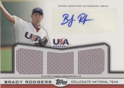 2011 Topps USA Baseball Team - Brady Rodgers #ATR-BR
