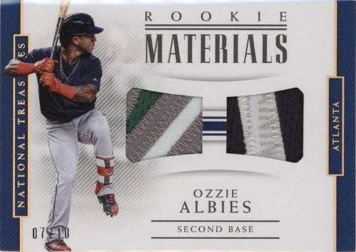 2018 Panini National Treasures - Ozzie Albies #RM-OZ