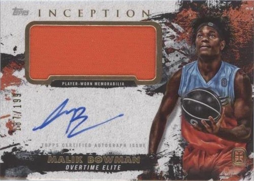 2021-22 Topps Inception OTE Overtime Elite - Malik Bowman #IAPC-MC