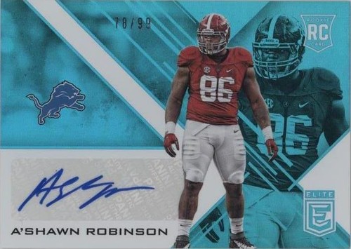 2016 Donruss Elite A'Shawn Robinson #ERA-AR