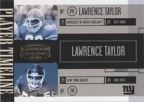 2006 Donruss Gridiron Gear Lawrence Taylor #PT-18