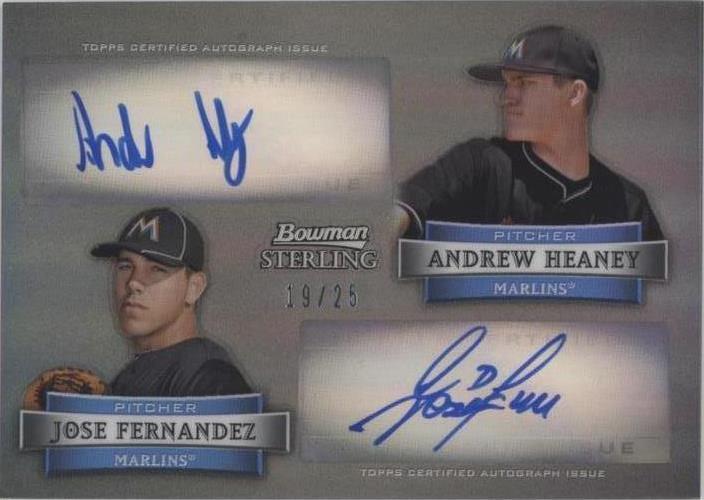 2012 Bowman Sterling - Andrew Heaney Jose Fernandez #DA-HF