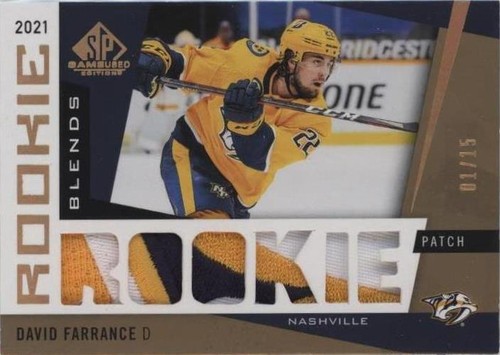 2021-22 Upper Deck SP Game Used - David Farrance #RB-DF
