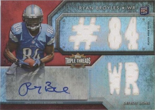 2012 Topps Triple Threads Ryan Broyles #132