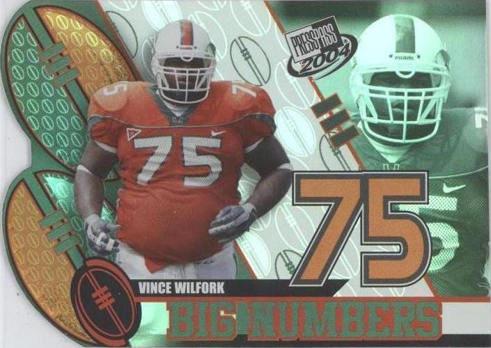2004 Press Pass Vince Wilfork #BN 27