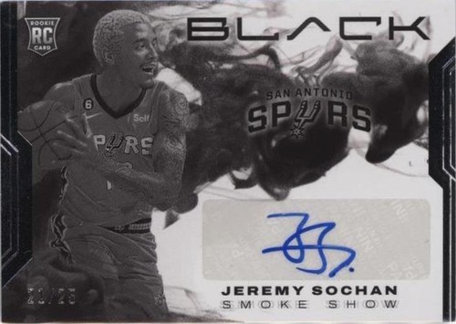 2022-23 Panini Black - Jeremy Sochan #SSS-JSC
