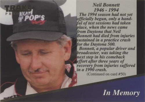 1994 Traks Premium - Neil Bonnett #25