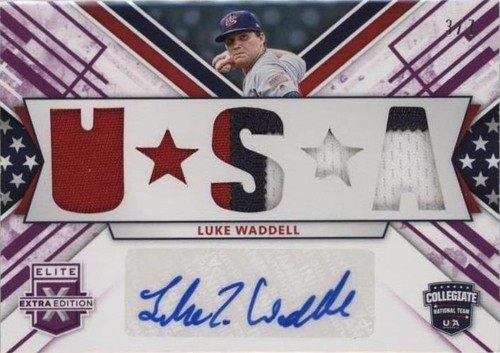2019 Panini Elite Extra Edition - Luke Waddell #USMS-LW
