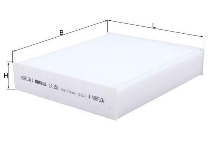 Mahle Original La 251 Filtre D'Habitacle Ã  Particules Pour Smart Roadster (452)