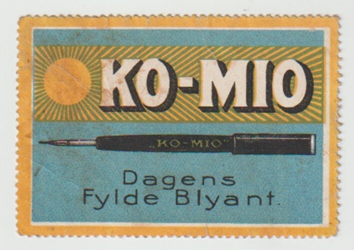 POSTER STAMPS KO-MIO DER HEUTIGE FULLBLEISTIFT
