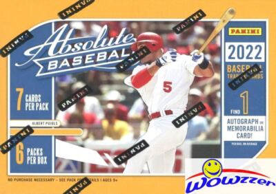 2022 Panini Absolute Baseball EXCLUSIVE Factory Sealed Blaster Box-AUTO/MEM