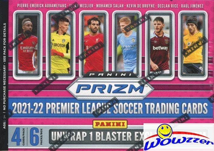 2021/22 Panini Prizm Premier League Soccer Exclusive Factory Sealed Blaster Box