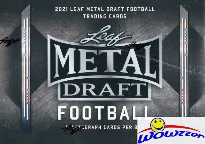 2021 Leaf Metal Draft Football Factory Sealed Hobby Box-5 Autograph Rookies!