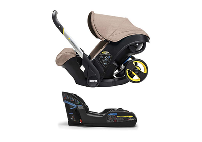 Doona Infant Car Seat With Wheels & Latch Base – Dune Baige (Stroller & Car seat