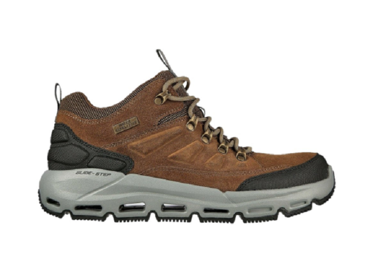 SKECHERS 204462/KHK LUGWIN - ARMADALE Mn`s (M) Khaki Leather Hiking Boots