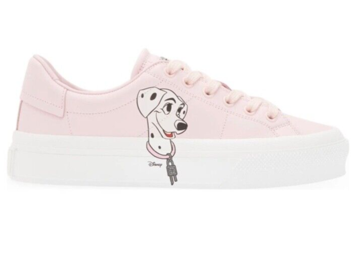 Pre-owned Givenchy Disney 101 Dalmatians City Sport Low-top Leather Sneakers Pink 39 Eu 9