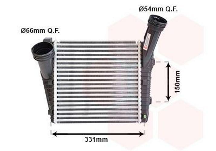 Van Wezel Intercooler 58004263 Droit Pour Vw Touareg (7p5, 7p6)