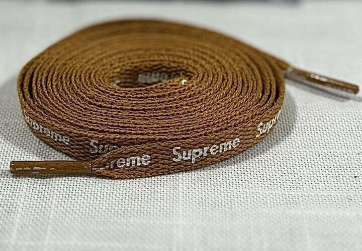 AF1 Supreme Shoe Laces 120cm BLACK, RED, WHITE WHEAT air jordan, dunks, airforce