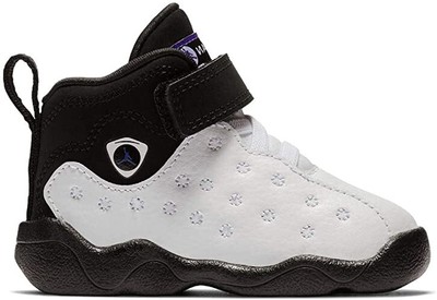 

Кроссовки Jordan Jumpman Team II для малышей, белые/темные Concord, черные (AQ2794 104) —, White/dark concord-black