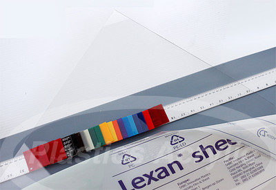Clear Polycarbonate Lexan Sheet .030'' x 12'' x 12''