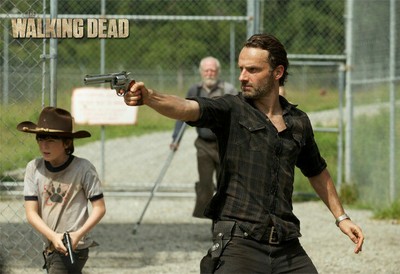 285706 THE WALKING DEAD RICK GRIMES CARL HERSHEL PRINT POSTER