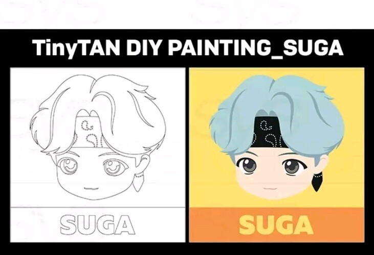 TinyTAN BTS DIY Painting - Suga - Collectibles - Discontinued