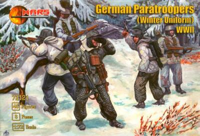 Mars Figures 1/72 GERMAN WWII PARATROOPERS WINTER UNIFORM Figure Set