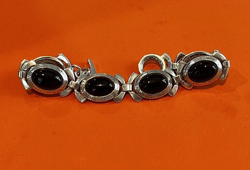 ●BLACKPURPLE● [silver925] Money Keeper Onyx Bracelet Bracelet - BLACKPURPLE_USD