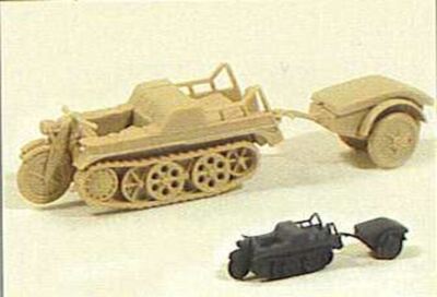 Kettenkrad NSU HK-101, Tracked Motorcycle Trident 90124 New 1/87 Scale Plastic K
