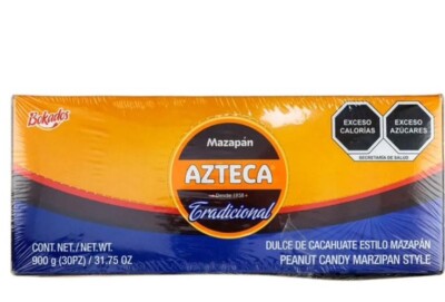 4 PACK Aztec Mazapan 30 piece eac 31.75oz each box Peanut Candy Marzipan Style