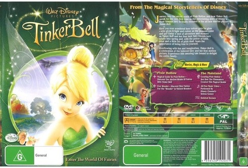ティンカー・ベル Tinker Bell  NON-USA Format PAL Region 4 Import Australia Tinker Bell (DVD 2008) PAL Region 4 (1-Disc Special Edition