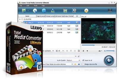 Leawo Total Media Converter Ultimate, Create Convert Blu-ray DVD Videos 