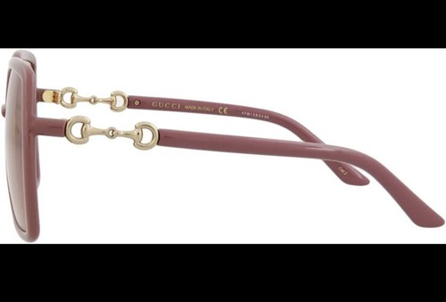 Pre-owned Gucci Gg0890s 003 Women's Pink Frame / Orange Lens Sunglasses