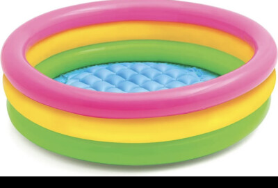 Intex Sunset Glow Baby Pool 34'' in x 10'' inch Inflatable NEW Swimming Kids Play